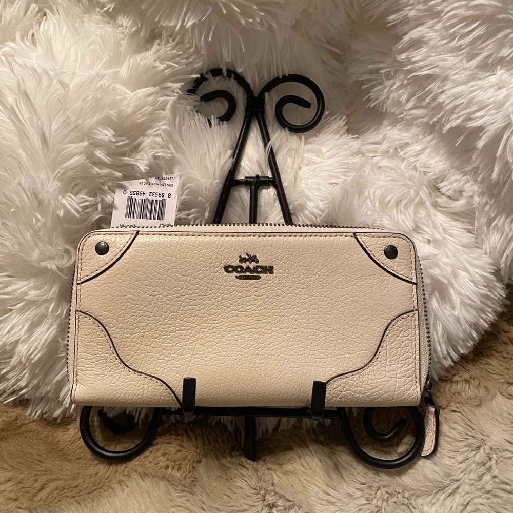 Coach Chalk Leather Wallet NWT